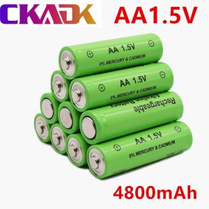 4 PCS 100% Label Baru 3000 MAH Baterai Isi Ulang AA 1.5V