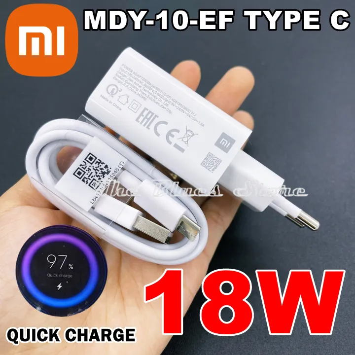 Xiaomi Charger Casan MDY 10 EF Ampere 18 Watt KABEL TIPE C For