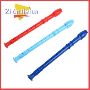 zhanjietun ขลุ่ยพลาสติก8รูสำหรับเป็นของขวัญเครื่องดนตรีเป่าลมไม้สีสันสดใส