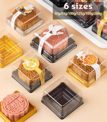 50pcs mooncake box mooncake tray pastry box / cake box with cover lid / (Room 1) brownie box / wagashi box inserts trays