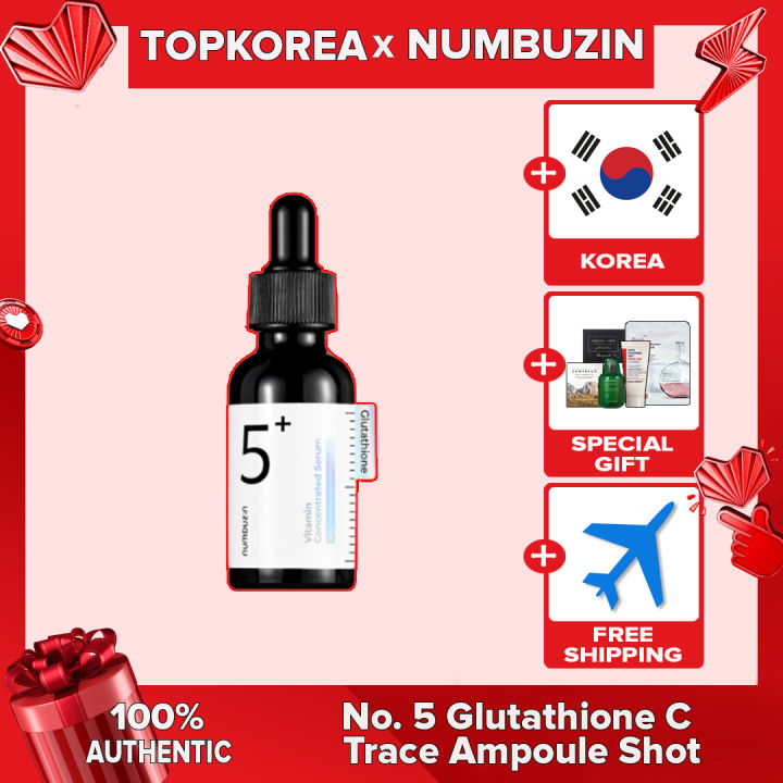 ☆Numbuzin☆ No. 5 Serum Glutathione C Trace Ampoule Shot/Vitamin  Concentrated Serum 30ml / TOPKOREA / Shipping from korea Moisturizing Acne  Care Brightening Skin Serum - Lazada