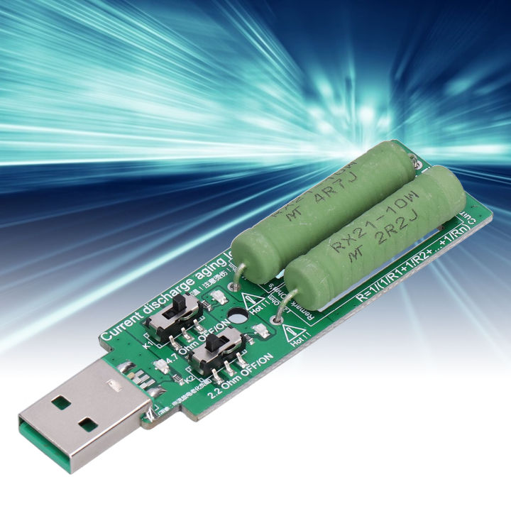 Mini USB Load Tester Power Bank Discharge Resistor with 1A 2A Current ...
