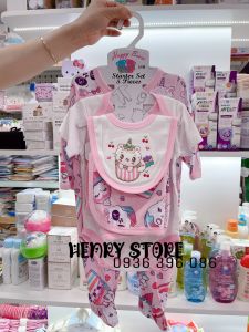 Set body Thái Lan 5 món cho bé - quà tặng cho bé sơ sinh - đầy tháng