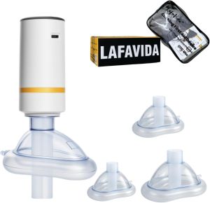 ชุดช่วยเหลือสำหรับการสำลักไฟฟ้า อุปกรณ์ป้องกันการสำลักแบบเริ่มต้นนุ่มนวลพร้อมหน้ากากพองลม 3 ชิ้น อุปกรณ์ดูดอากาศอัตโนมัติสำหรับการช่วยเหลือตนเอง อุปกรณ์สำหรับการสำลักสำหรับเด็กและผู้ใหญ่ อุปกรณ์ปฐมพยาบาลสำหรับการสำลัก