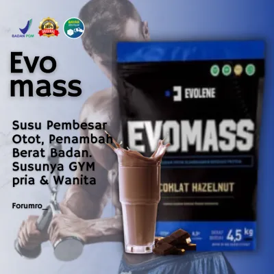 EVO MAS Susu Pembesar Otot Penggemuk Badan Nambah 1-7 Kg Dalam 2 Minggu Untuk Anak Pria & Wanita