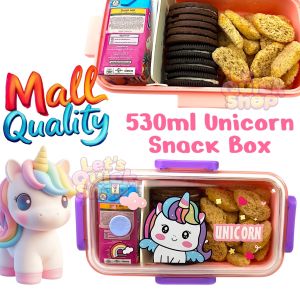 Mall Quality Cute Character Bento Snack Box and Lunch Box with Spoon - Portable School Baunan