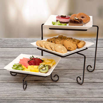 buffet serving dishes