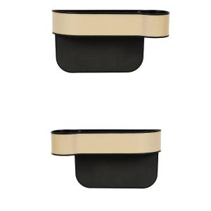 Car Crevice Storage Box Smooth Corner Save Space Cartoon Bear High Capacity Contrast Color Armrest Organizer Multi-use Car Interior Organizer