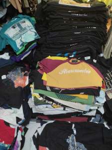 ไซส์ L เสื้อยืดผู้ชาย เสื้อยืดคอกลม เสื้อยืดมือสอง ล่าสุด