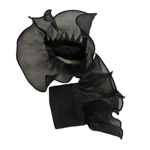 Thuộc địa Ren Cung Ruffle voan jabot cổ áo còng renaissances Ruffle cổ áo phụ kiện Halloween cho phụ nữ