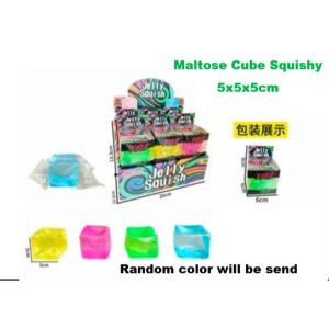 Cube Sensory Fidget Toy Maltose Soft Drink Cube Squishy Destress Deform Play Children Day Gift with EN71 Safety Standard