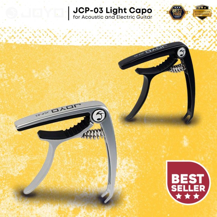 Joyo JCP03 Light Capo with Built in Bridge Pin Puller for Acoustic and Electric Guitar (JCP03