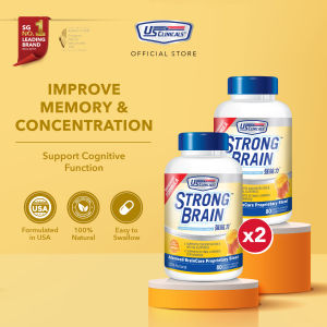 US Clinicals StrongBrain 80s | Brain Health & Memory Support | DHA EPA |100% Natural Easy To Swallow