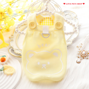 Áo cho Chó Mèo in hình gấu có móc gắn dây dắt (mẫu mới) - Love pets shop