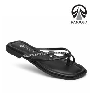 Sendal Wanita Korea RJ17 NEW Ranjojo Sandal Teplek Wanita Bling-bling Diamond