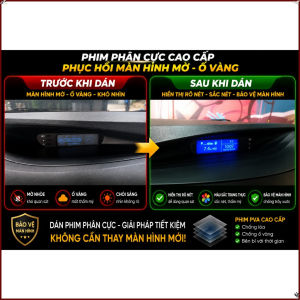 Phim phân cực giúp phục hồi màn hình Hyundai i20 bị ố mờ không rõ chữ