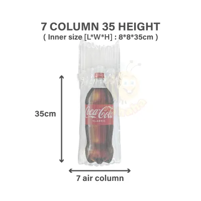 Wahaha 1PCS Inflatable Air Bubble Bag | Protective Bubble Bag | Glass Bottle Protector Bag Wine Liquid Cosmetic | Air Pillow Bag | Air Bantal Packaging | Air Column Cushion Bag | Air Cushion Prevention | Air Bubble Pouches | Cushion Beg 玻璃瓶保护气泡袋