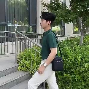large capacity canvas bag for men sling bag high end qulity waterproof croos body bags man #1625