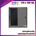 หน้าต่างบานเลื่อน ขนาด 110x100 ซม. หน้าต่างอลูมิเนียม หน้าต่างสำเร็จรูปอลูมิเนียม. 
