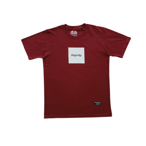 Anyway Kaos Pendek "font" Maroon 641