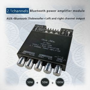 High Power ZK-TB21 Bluetooth 2.1 Amplifier – 160W*2 + 220W Subwoofer Wireless