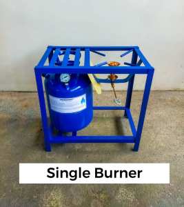 Diesel Kalan Single Burner Stove with Gas Tank Frame Blue Metal Stand Single Burner