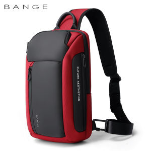 BANGE New 2023 High Quality Men Fashion Crossbody Bag 11 Inch Ipad Multifunction Chest Bag Large Capacity Outdoor Travel Bag