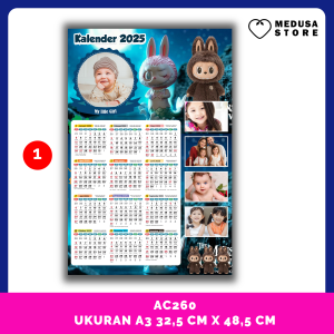Kalender Tahun Baru 2025 Bisa Custom Foto Sendiri