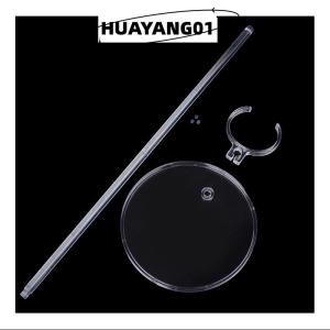 HUAYANG01 [HOT FASHION] ขาตั้งโชว์บัตรขาตั้งพลาสติกแบบเท้าคงที่โปร่งใสมีตุ๊กตา