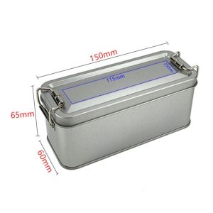 CHLOCH Metal Rectangular Iron Box with Lid Old-fashioned Candy Box High Quality Storage Box Buckle Iron Box