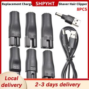 [COD] SHPYHT Local delivery Ship within 24 hours 8 PCS Power Cord 5V Replacement Charger USB Adapter Cable DC Converter Universal For All Kinds Of Electric Shaver Hair Clippers