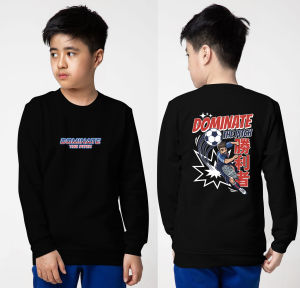 Baju Anak Laki laki Dominate Pitch Umur 4-13 Tahun / Kaos Anak Lengan Panjang / sweater anak bahan babyterry BISA COD