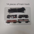 Children's toy train educational electric retro assembly with track simulation classical train set boy and girl toys. 