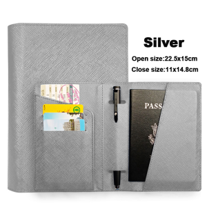 【SG】Passport Case Cover Wallet Credit Card Holder PU leather Travel Portable Multifunction With Pen Holder RFID Wallet Passport Bag Travel Cover Case