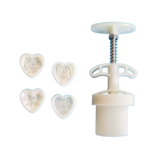 Mid-Autumn Festival Mooncake Mold Set Bowknot Mooncake Press Molds Heart Rose Floral Mold Set Press Mold Tool DIY Crafts
