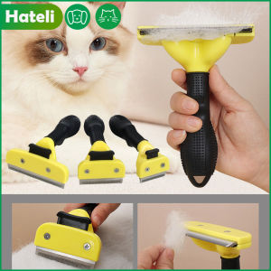 Hateli Lược Chải Lông Chó lông mèo Chăm Sóc phụ kiện chải đồ dùng thú cưng tẩy lông Thắt Nút Lược Động Vật Lớn Chó Tóc Ngắn tóc mỏng