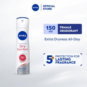 NIVEA Female Deodorant Spray - Dry Comfort (150ml) / Fresh / Dry / No Sweat / Perfume