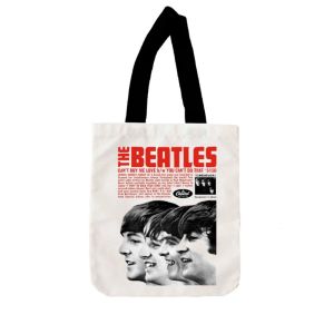 Totebag Kanvas Tote Bag Kombinasi Print DTF Motif The Beatles | Devva.id