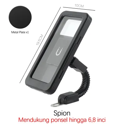Phone Holder Motor Waterproof Tempat dudukan Hp Sepeda Anti Air Stand Handphone