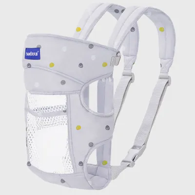 Baby Soft Carrier for Newborn Custom Unisex Lightweight Comfortable Travel Ergonomic Wrap Baby Shoulder Carriers Front and Back Infant Baby Hip Carrier