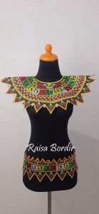 renda bordir kostum tari motif dayak bintang