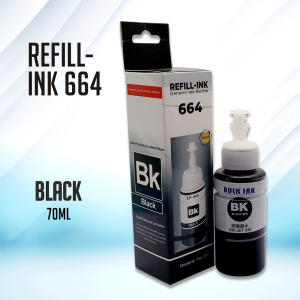 Easyprint Refill Epson 664 Ink for Printer L120 L360 L310 L130 L210 L220 L355 L358 (70ML Dye Ink)
