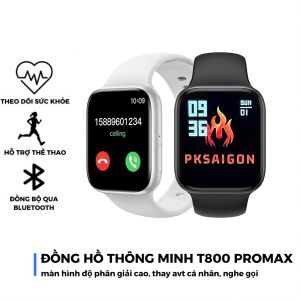 Đồng hồ thông minh T800 PRM Nghe gọi Chơi game Nhận thông báo sức khỏe Chống nước Cho Nam Nữ
