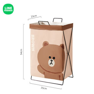 [Line Friends] ตะกร้าเสื้อผ้าสกปรกพับได้ตะกร้าเก็บเสื้อผ้า