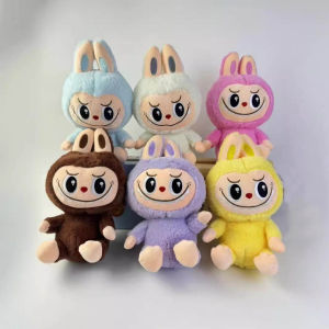 (TẶNG KÈM VÁY) Đồ Chơi Gấu Bông Thỏ Quái Vật Răng Nhọn Labubu Mặc Váy Cài Nơ Thú Nhồi Bông Quà Tặng Cho Bé