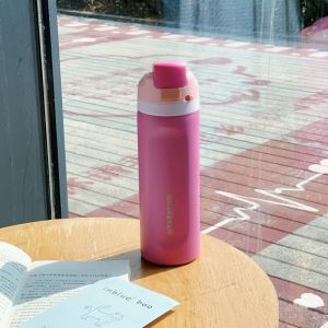 SITARAYURIแท้ ขวดน้ำพาสเทล 710ml สแตนเลส 304 ทรงตรงมินิมอล เก็บความเย็น-ร้อนได้นาน  ฝาล็อคป้องกันหก ใช้บ้าน ทำงาน ออกกำลังกาย วิ่ง โยคะ เดินทาง ท่องเที่ยว ปลอดสาร BPA ทนทาน ไม่สนิม กันลื่น จับถนัดมือ