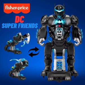Imaginext DC Super Friends Bat-Tech Batbot หุ่นยนต์แบทแมนแปลงร่าง ของเล่นฮีโร่