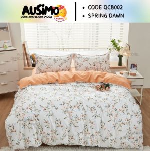 #CQKS 5 IN 1 Queen/King /Single Size-QUILT COVER BEDSHEET SET/CADAR SARUNG COMFORTER QUEEN KING SINGLE /Duvet Cover