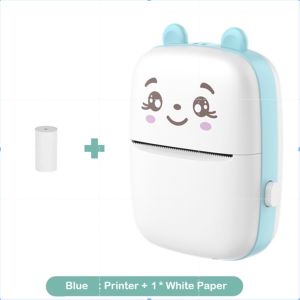 Mini Thermal Printer Bluetooth Buat HP Printer Tanpa Tinta Termal Portable Printer Bluetooth Mini Label Receipt Barcode Printer  Bluetooth Portable Thermal Printer Machine