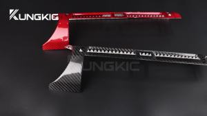KUNGKIC Real Dry Carbon Fiber For Subaru BRZ Toyota GR86 2021-2025 Car Center Control Center Air Vent Cover Stickers Interior Accessories